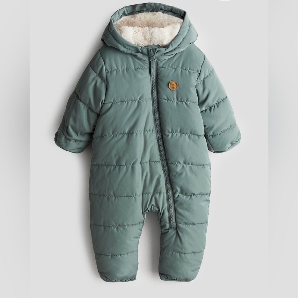 H&M infant pile-lined snowsuit